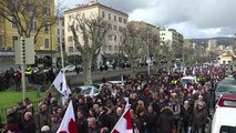 Corse: manifestation des nationalistes avant la venue de Macron