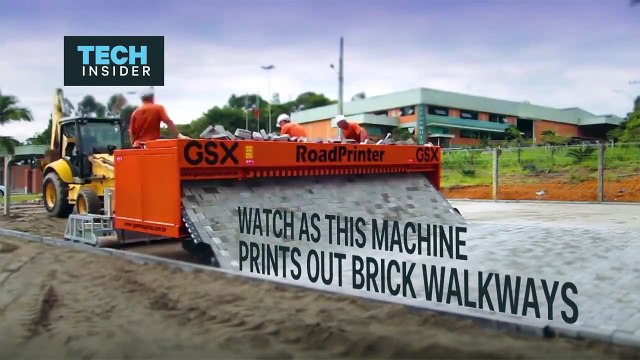 เครื่องปูอิฐพื้นถนน