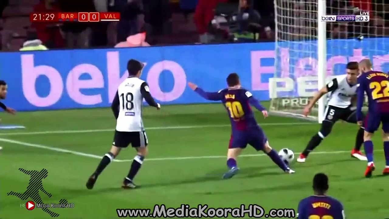 ملخص مباراة برشلونة وفالنسيا 1-0 كامل ◄ نصف نهائي كأس الملك الاسباني 1-2-2018 [ شاشة كاملة HD ]