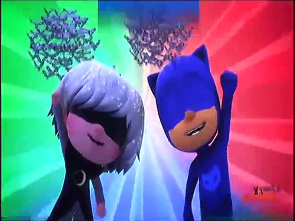 PJ Masks po polsku - Pidżamersi - Catboy i księżycowa kopuła. Gekson i kamien super siły