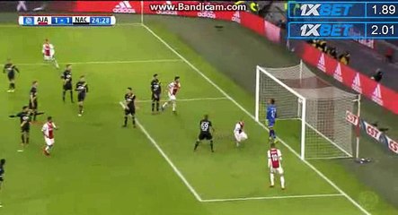 Van De Beek  Goal - Ajax 1-1 NAC Breda 04.02.2018