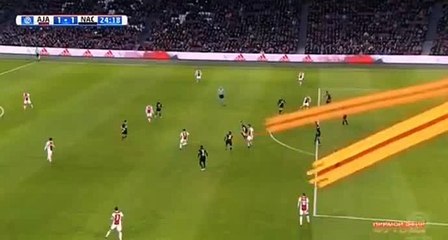 Donny van de Beek Goal HD -  Ajax	1-1	Breda 04.02.2018