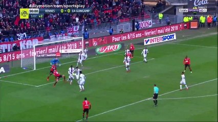 Yeni Atito N'Gbakoto Goal HD - Rennes 0 - 1 Guingamp - 04.02.2018 (Full Replay)