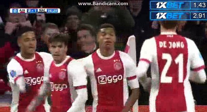 David Neres Goal - Ajax 2-1 NAC Breda 04.02.2018