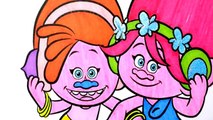 Dreamworks TROLLS poppy Vs. Shopkins DONATINA New Season Coloring Book Page for Kids
