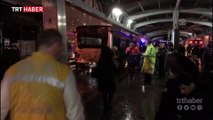 Haramidere metrobüs durağında kaza