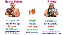 Heath Slater vs Rhyno Comparison 2018 (Biography★Match★Net-worth)