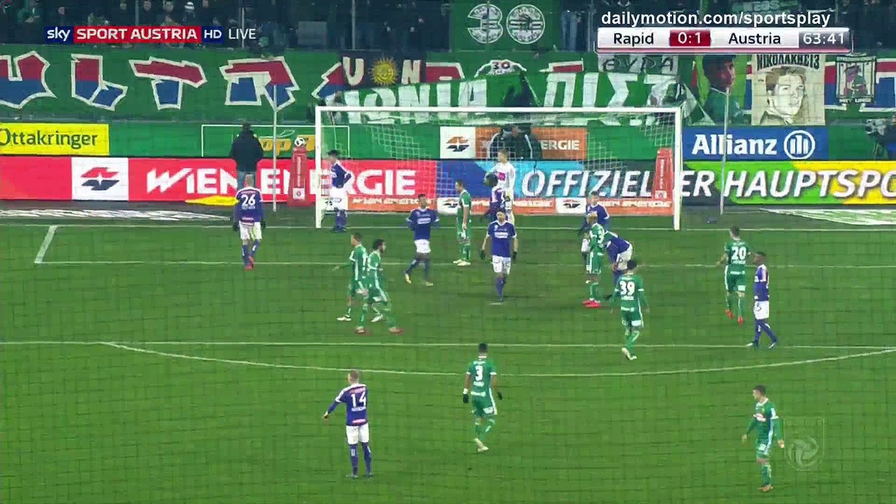 Dejan Ljubicic Goal HD - Rapid Vienna 1 - 1 Austria Vienna - 04.02.2018 (Full Replay)