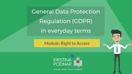 GDPR:  Right to Access