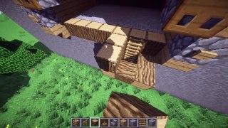 Minecraft: Advanced Cliff Cave House Build Tutorial Xbox/PE/PC/PS3/PS4