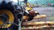 Primitive Technology vs World Modern Heavy Equipment Mega Machines: Chainsaw vs Trors