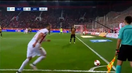 1-0 Karim Ansarifard AMAZING Goal -  Olympiakos 1-0 AEK - 04.02.2018
