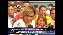 Varios actores políticos ejercieron su derecho al voto en diferentes partes del país