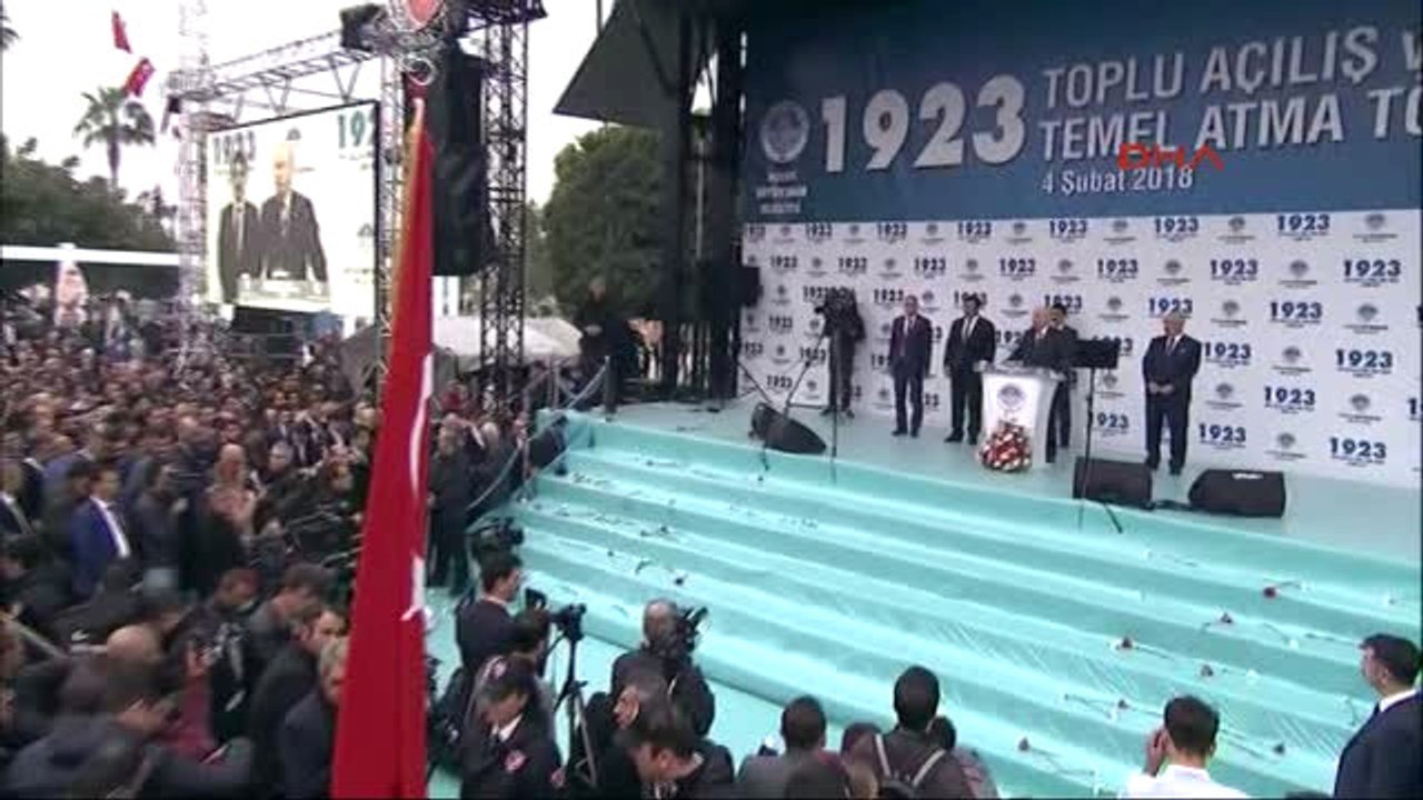 Mersin-Mhp Genel Başkanı Bahçeli Temel Atma Töreni'nde Konuştu