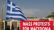 Mass protests on the streets of Athens took place to push Macedonia into changing its name