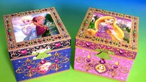 Caixinha de Música Surpresa Princesas Anna Elsa Disney Frozen Aventura Congelante Rapunzel Portugues