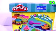 Sorveteria Mágica Play Doh Scoops n Treats Fazendo Sorvete de Massinhas Play Dough