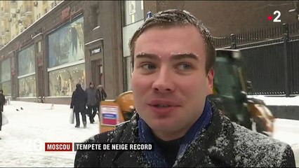 Moscou : tempête de neige record