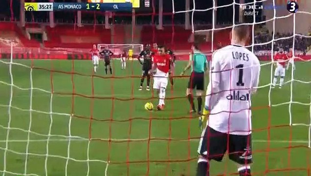 Monaco / Lyon but Radamel Falcao (2-2)