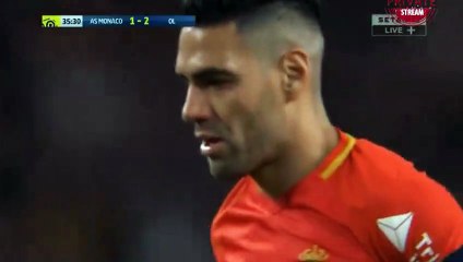 Radamel Falcao Penalty Goal HD - Monaco 2-2 Lyon 04.02.2018