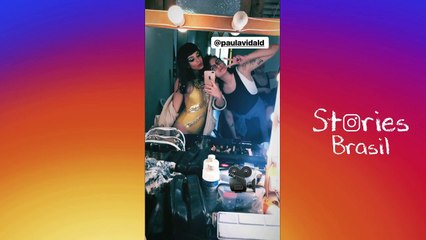 giovanna lancellotti se veste de egípcia e canta "mi gente"