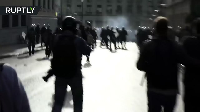 Athens police fire tear gas at crowd protesting use of the name Macedonia