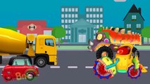 Good vs Evil | Mixer Truck Street Vehicles Battles for Children | Construction for Kids | BinBin Tv
