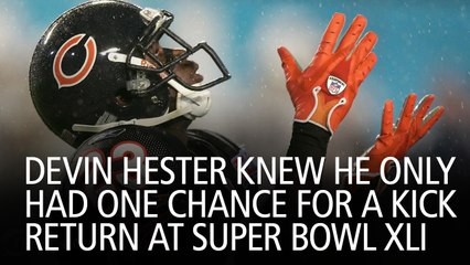 Devin Hester Knew He Only Had One Chance For A Kick Return At Super Bowl XLI