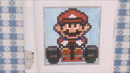 Speed Drawing - Mario Kart - Pixel Art