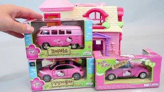Hello Kitty Cars Tayo The Little Bus English Learn Numbers Colors Toy Surprise Eggs