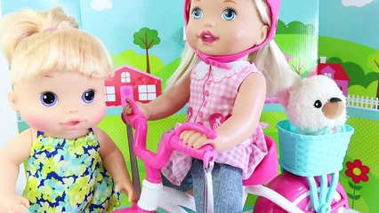 BABY ALIVE BICICLETA NOVA LITTLE MOMMY MEU PRIMEIRO PASSEIO EM PORTUGUES