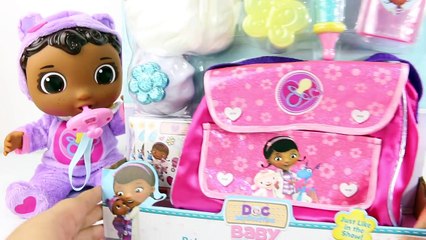 Baby Doll Doc McStuffins Get Better Baby Cece Check Up Doll Disney Baby Nursery Diaper Bag Set