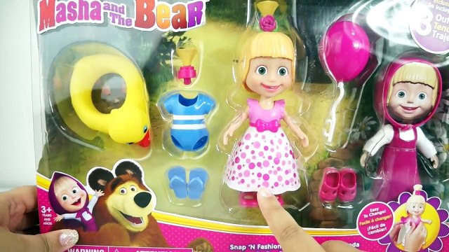 MASHA E O URSO 3 ROUPAS Brinquedos KidsToys em Português