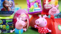 DADDY OF PEPPA PIG TRAVEL COME WITH MANY SURPRISES FOR PIG EGGS AND GEORGE PEPPA BARBIE TOYS