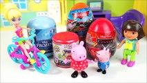 Pig George Peppa Pig Polly Pocket Dora Aventureira Abrindo Ovos Surpresas Carros Angry Birds Frozen