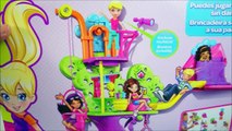 Boneca Polly Pocket Casa na Árvore Unboxing Brinquedos KidsToys em Português