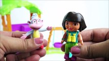 Pig George e Peppa Pig Conhecem a Casa na Árvore do Botas Dora Aventureira Brinquedos KidsToys