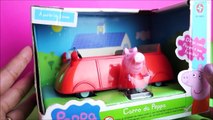 Pig George e Peppa Pig no Carro da Família Pig Brinquedos