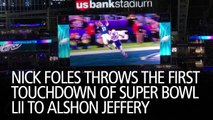 Nick Foles Throws the First Touchdown of Super Bowl LII to Alshon Jeffery