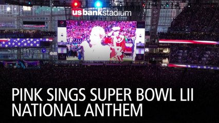 Pink Sings Super Bowl LII National Anthem