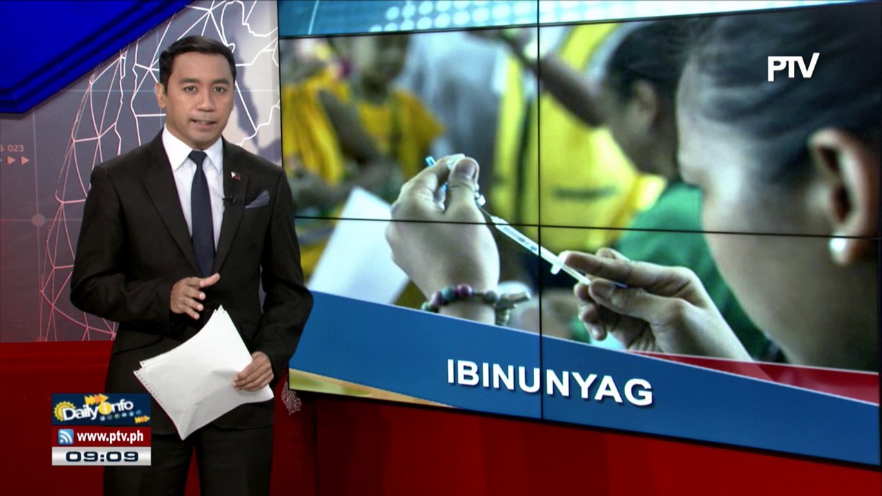 Mga dokumento ng Dengvaxia, ibinunyag