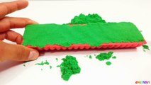 DIY How To Make Kinetic Sand Cake Puzzle Mad Matter Skwooshi Learn Colors for Children