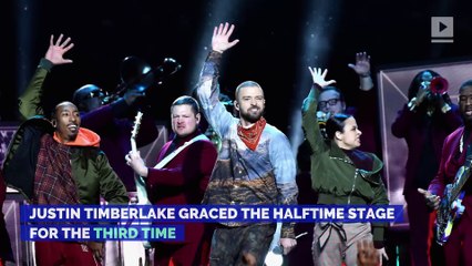 Justin Timberlake Hits the Stage for the Super Bowl LII Halftime Show