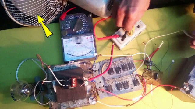 how to make inverter 12v to 220v, simple circuit diagram