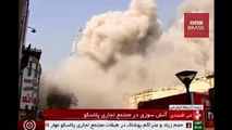 Veja momento em que edifício de 17 andares em chamas desaba em Teerã