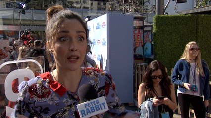 Rose Byrne On Domhnall Gleeson At 'Peter Rabbit' Premiere