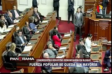 Fuerza Popular sin mayoría: congresistas kenjistas renunciaron en bloque