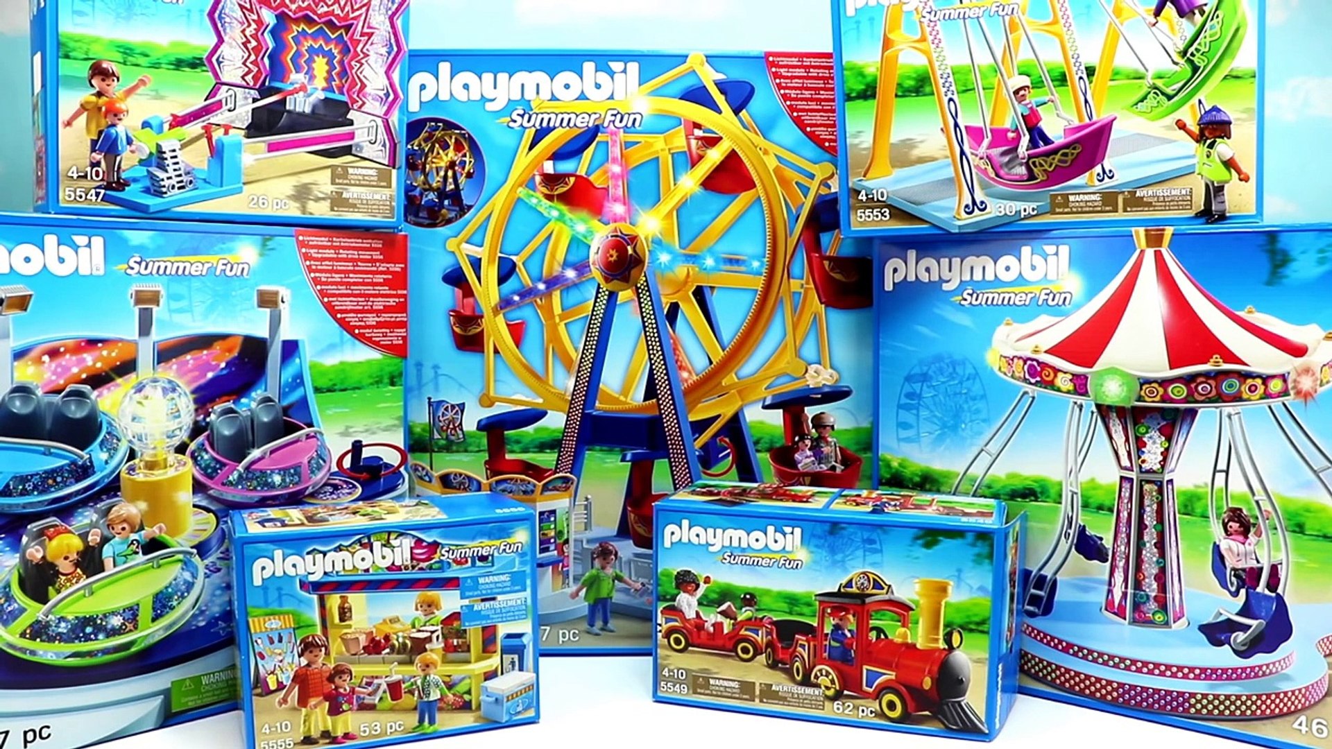 Playmobil Summer Fun Amusement Park Collection! Ferris Wheel, Spinning  Spaceships and more! - video Dailymotion