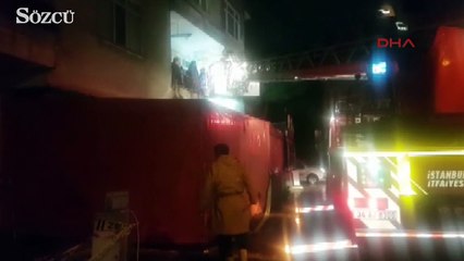 Maltepe'de binanın girişi çöktü