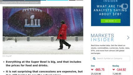 These Are The Mind-Blowing Prices for Food and Beer at the Super Bowl